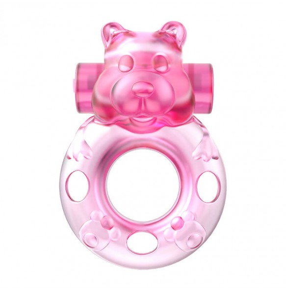 BAILE - Cute Bear Male Vibrating Delay Cock Ring